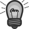 Lightbulb Shining Clip Art